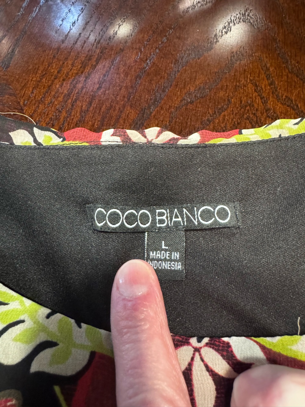Coco Bianco Black Floral-Trim Tunic - Picture 2 of 6